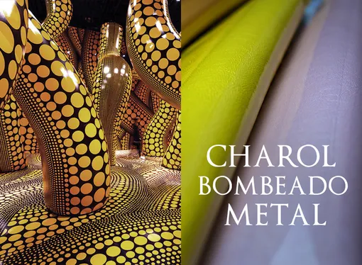 Charol bombeado metalizado