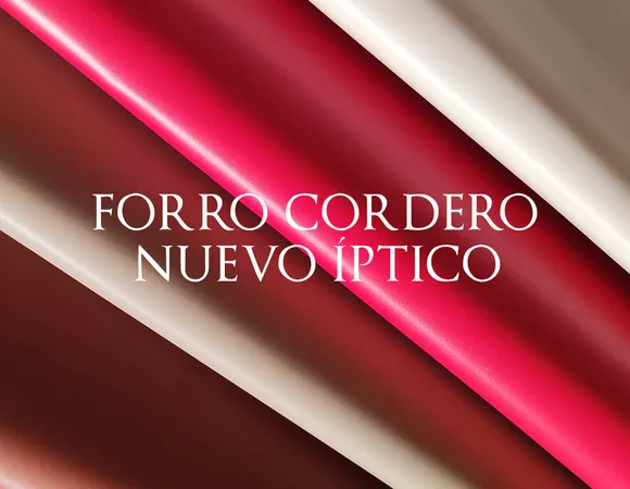 Nuevo díptico de forro de cordero en 13 colores